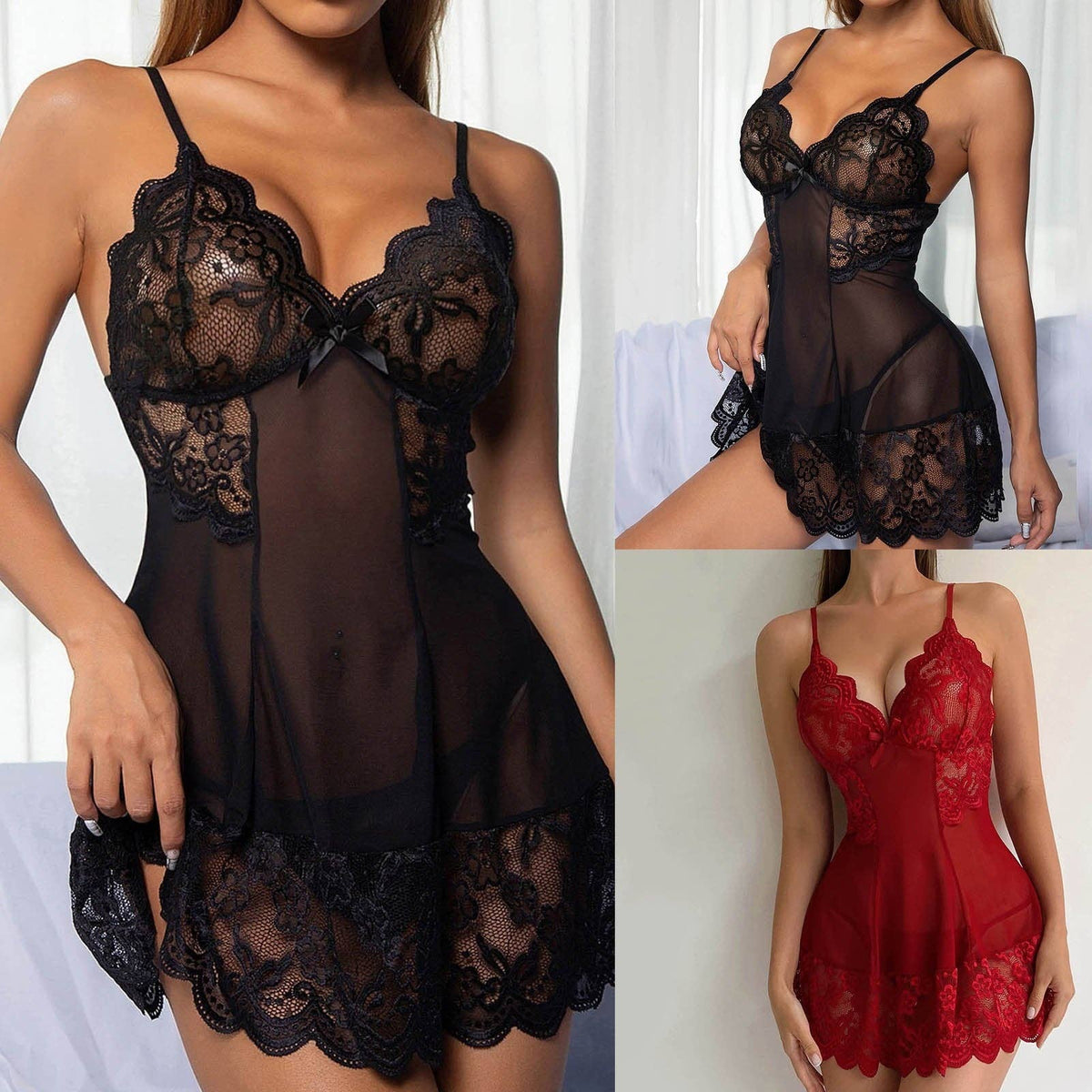 Sexy Lingerie Nightgown Sleepwear Chemise