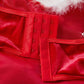 Ladies Christmas Miss Rabit Red Velvet Fluffy Teddy Set SKLG4007