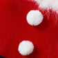 Ladies Christmas Miss Rabit Red Velvet Fluffy Teddy Set SKLG4007
